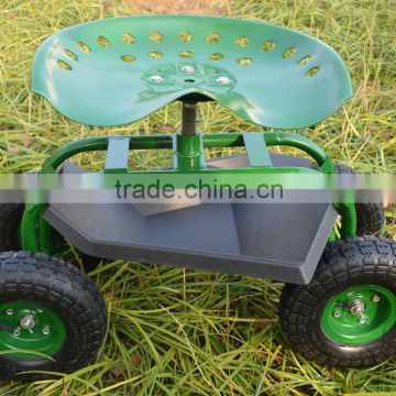 garden tractor scoot with tool tray