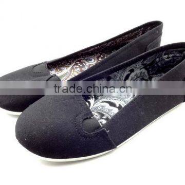 Ladies Black Canvas Shoes No Lace, All Canvas Shoes Star Pattern