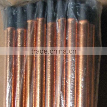 19x355mm copper coated round pointed grooveless carbon gouging rods