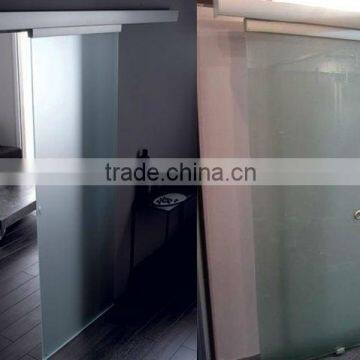 Aluminium glass sliding door with soft closing function