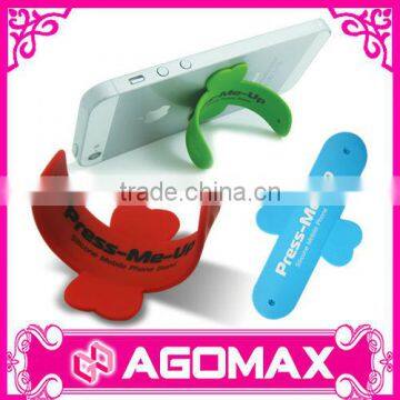 Universal 3M sticker silicone plastic mobile phone stand for iphone 6s