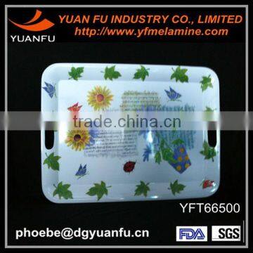 Rectangle large melamine tray