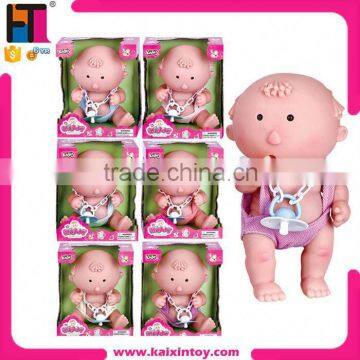 7" pvc cute baby doll making supplies china