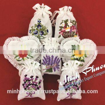 High Quality Embroidery Fragrant Bags Air Freshing Car/living Room/spa Room Sachet Cloths Bag