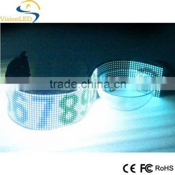 P7.62 LED Scrolling Flexible Curtain Wall Messsage Display LED Sign