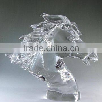 Crystal horse,horse head for business gift & souvenirs