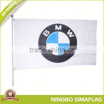 On-time delivery factory directly 130g knitted polyester knife shape beach flag with pole