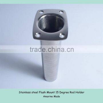 Stainless steel Flush Mount 15 Degree Rod Holder