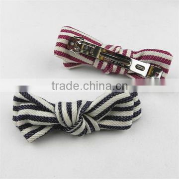 color stripe cartoon custom metal barrettes for kids