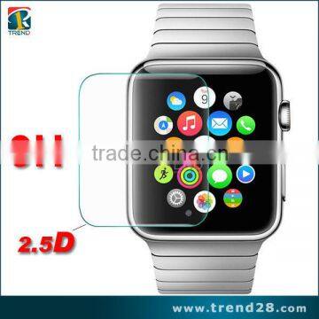 2015 New coming ! 9 H 0.33mm ultra thin high quality clear tempered glass screen protector 100% perfect fit for apple watch