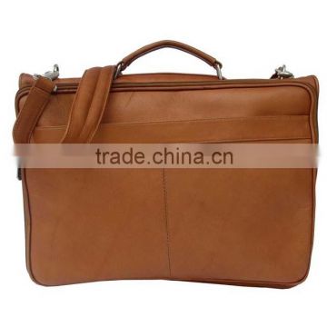 Genuine leather laptop briefcase