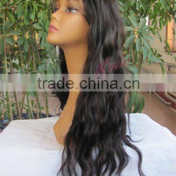 Brazilian human hair full lace wig with baby hair