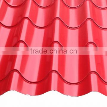 Embossed coil coated profiled metal decking metal decking