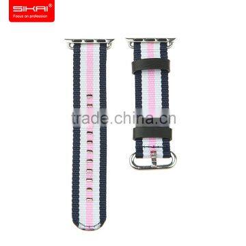 Luxury Woven Nylon Watch Band For Apple Watch Loop For Iwatch Smart Watch 38mm 42mm photo-5