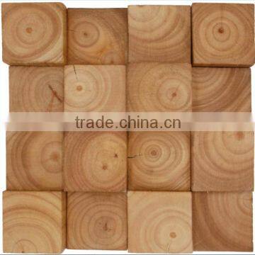 Wood mosaic tiles (PMYMSJ-4)