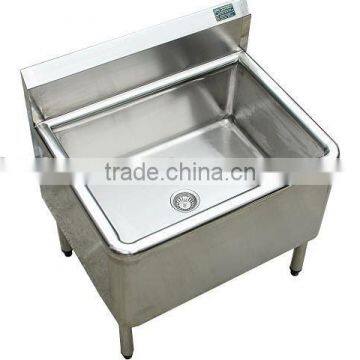 Stainless steel sink for clean room