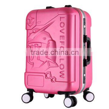 ABS aluminum frame beautiful luggage sets