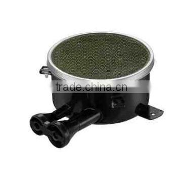 110-200mm customized diameter round shape double tube enamelled black catalytic infrared ceramic burner for gas cooker