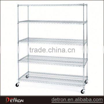 5 tier Chrome greenhouse wire shelf