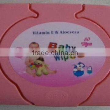 80pc plastic box packed baby wet wipe manufacturer