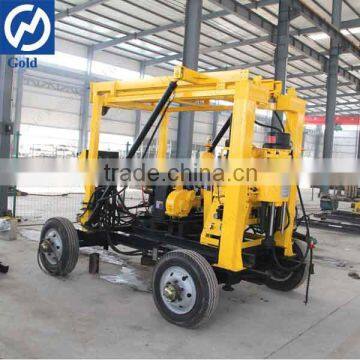 Trailer Mounted Water Well Drilling Rig Price with Slurry Pumps