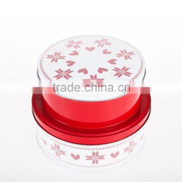 High quality polour round tin box