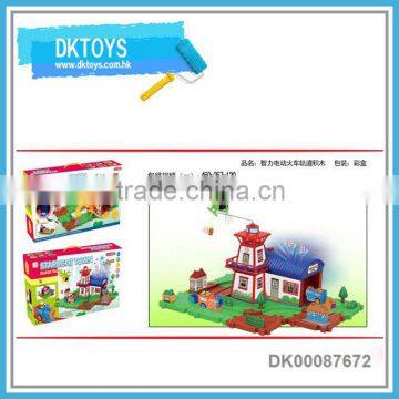 Inteligent b/o projection train block for kids