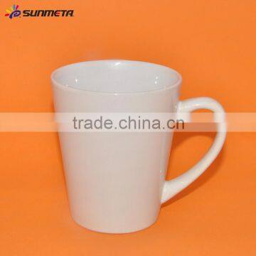 12oz Conical Ceramic White Sublimation Mug At Low Price Wholesale