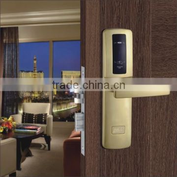 security door lock for hotel Zinc Alloy with golden colour