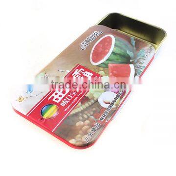 sliding mint tin can, sliding metal tins, metal sliding tin box