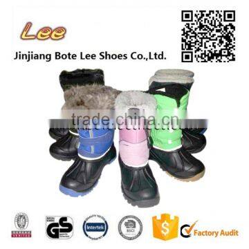 eva boots rain boots antiskid fur lining snowboots with tpr outsole