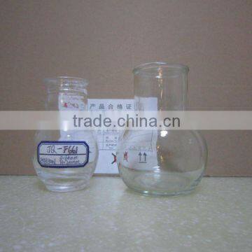 Small Vase Shape Clear Glass Storage Jar