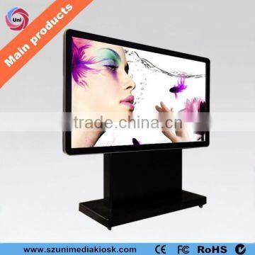 Large size internet 55 inch HD floor standing LCD landscape touch screen kiosk