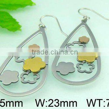 fashion costume stainless steel earrings jewelry in korea