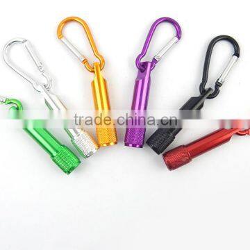 carabiner creative mini led aluminum cheap keychain flashlight