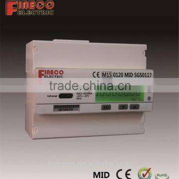 EM737 -MF three phase load profile MID billing smart din rail mount meter