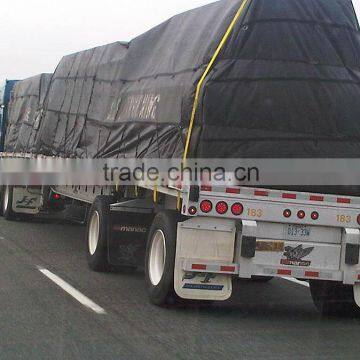 Heavy Duty 18oz Lumber Tarp Double Flap 24ftx27ft (8' Drop) Flatbed Truck Tarps photo-4