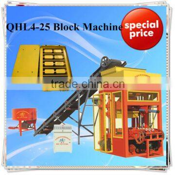 Factory price!Auto Concrete Hollow Block Making Machine QHL4-25