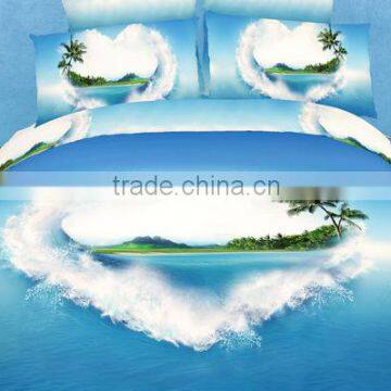 2014 New Nantong Foursix Luxury 100% Cotton 40s 133*72 Home Textile Duvet Cushion Cover 3d Bedding Set photo-1