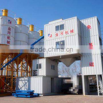 Tank concrete mixing plant