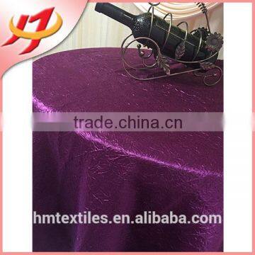 Crushed Cheap Polyester Satin Ruffled Table Cloth photo-4