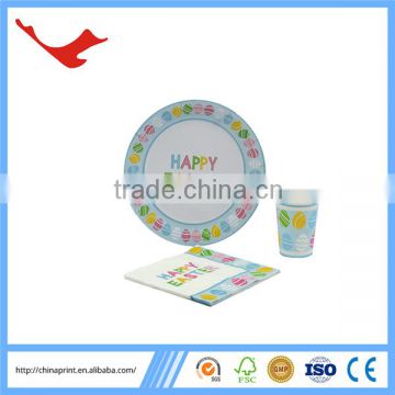 010 disposable party kits with paper cup paper plate napkin