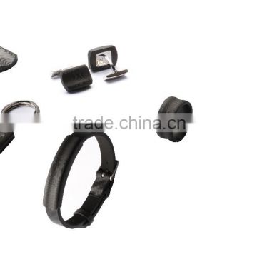 Wholesale fashion carbon fiber jewelry set solid Men's Carbon Fiber Rings