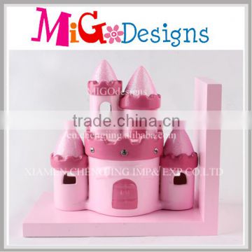 New Style Birthday Gift Pink Castle Money Box Ceramic