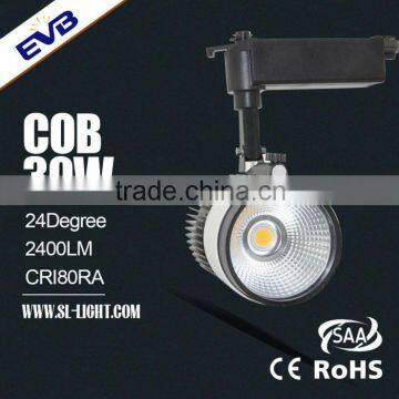 Sharp chip 2 wire, 3 wire, 4 wire 30w led track light housing