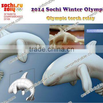 2014 Sochi Winter Olympics Inflatable large dolphin marine animal