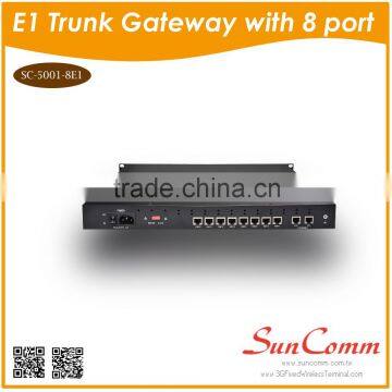 SC-5001-8E1 NEW Design Support H.323/SIP Protocol Digital Trunk Gateway With 8portE1 photo-2