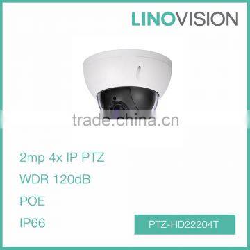 2 MP Full HD WDR 120dB 4X Optical Zoom Network IR Speed Dome Camera