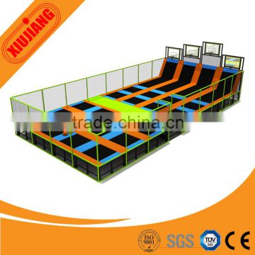 Children Bungee Jumping Fitness PVC with Fabric Rectangle Trampoline