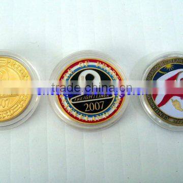 NO MOQ!Enamel metal challenge coin, Custom medal coins,commemorative round coins